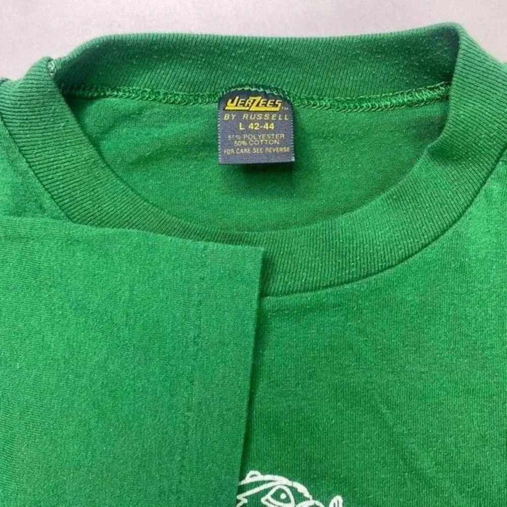 Vintage 80s Whistling Marmot deli‎ creamery St Patrick's Patty Day shirt LARGE